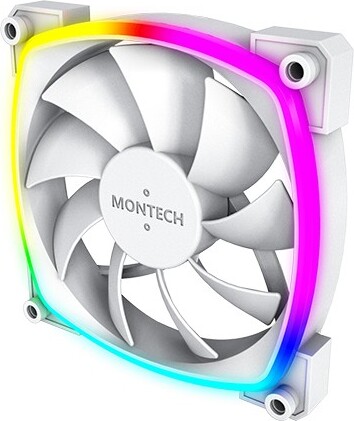 Montech ax120 fan pwm 3 pack case 776883 4 orig - Montech AX120 PWM ARGB Triple Pack White 120mm Case Fan (White)