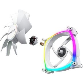 AX140 PWM ARGB White 140mm Case Fan (White) - afbeelding 6