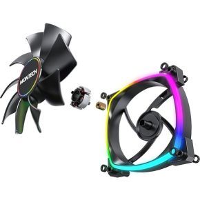 AX140 PWM ARGB Black 140mm Case Fan (Black) - afbeelding 6