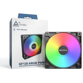 Montech GF120 PWM ARGB 120mm Zwart case fan, productafbeelding 3
