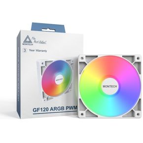 GF120 ARGB PWM 120mm White Case Fan - afbeelding 3