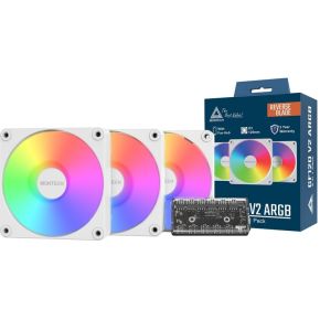 GF120R V2 ARGB PWM 120mm Wit 3-Pack - afbeelding 2