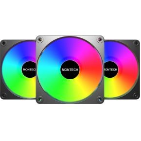 Montech GF120R V2 ARGB 3 in 1 Pack Black