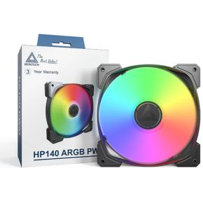 HP140 ARGB PWM 140mm High-Performance Case Fan - Black - afbeelding 3