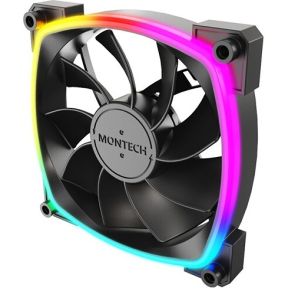 RX120 PWM 120mm ARGB Reversed Blade Case Fan, Black - afbeelding 3