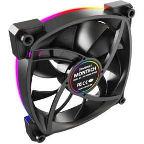 RX120 PWM 120mm ARGB Reversed Blade Case Fan, Black - afbeelding 4
