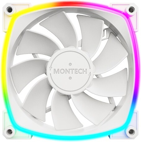 Montech rx120 pwm case fan 1364211 2 orig - Montech RX120 PWM ARGB 120mm White Case Fan