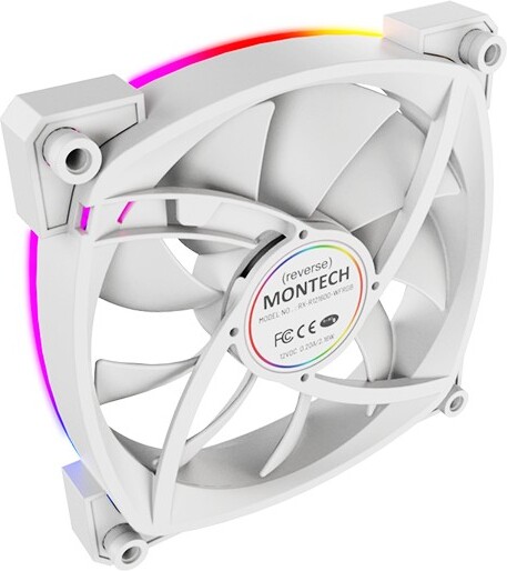 Montech rx120 pwm case fan 1364211 4 orig - Montech RX120 PWM ARGB 120mm White Case Fan
