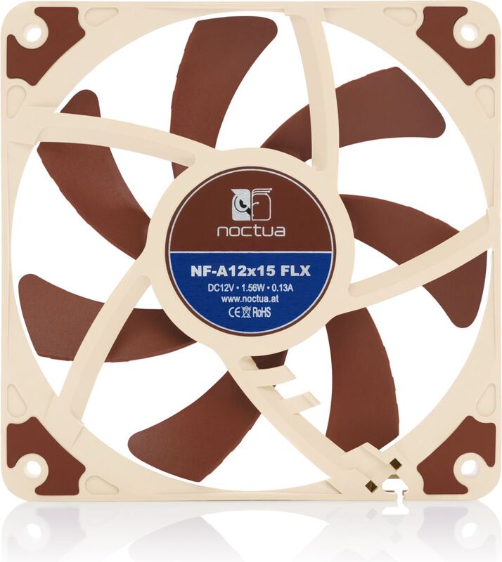 Nf a12x15 flx 2 orig - Noctua NF-A12x15 FLX Premium Quiet Slim Case Fan - 120mm