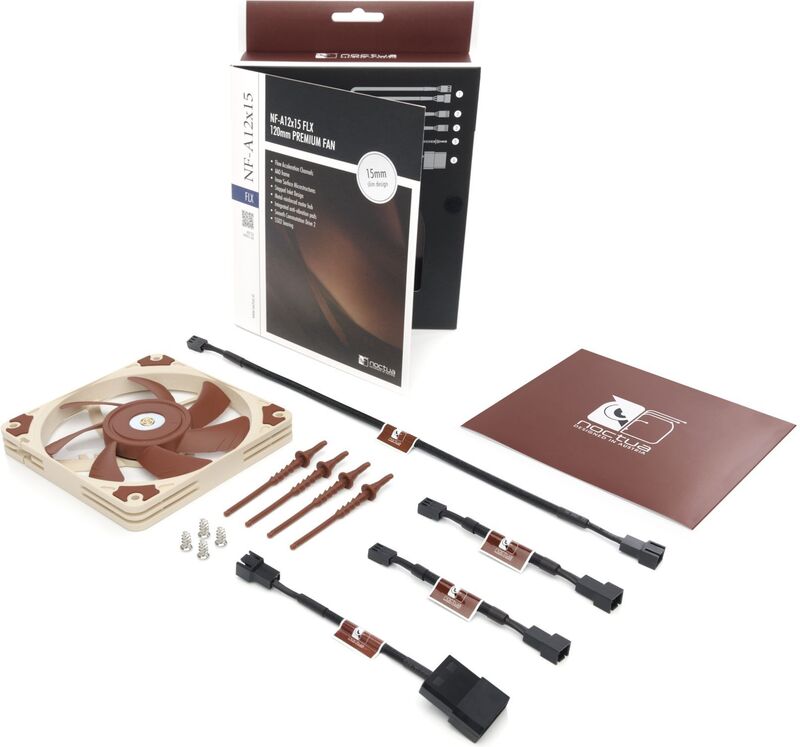 Nf a12x15 flx 4 orig - Noctua NF-A12x15 FLX Premium Quiet Slim Case Fan - 120mm