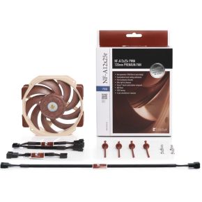 NF-A12x25R PWM Premium Quiet Round Frame Fan 120mm Case Fan (Brown/Beige) - afbeelding 5