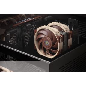 NF-A12x25R PWM Premium Quiet Round Frame Fan 120mm Case Fan (Brown/Beige) - afbeelding 6