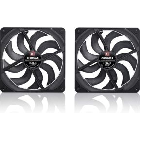 NF-A14x25 G2 PWM Sx2-PP chromax.black Dual Fan Set 140mm Case Fan (Black) - afbeelding 3