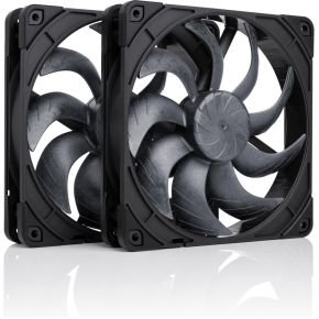 NF-A14x25 G2 PWM Sx2-PP chromax.black Dual Fan Set 140mm Case Fan (Black)
