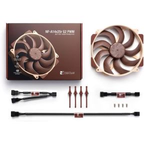 NF-A14x25r G2 PWM Premium Quiet Fan 140mm Case Fan (Brown/Beige) - afbeelding 4