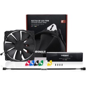 NF-A20 PWM chromax.black.swap Behuizing Ventilator 200mm Case Fan (Black) - afbeelding 3