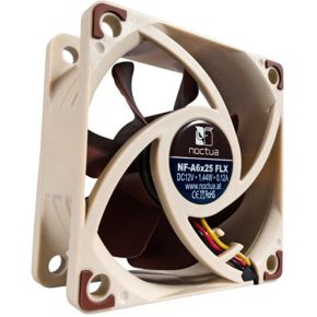 NF-A6x25 FLX Premium Quiet Fan 60mm Case Fan (Brown/Beige) - afbeelding 4