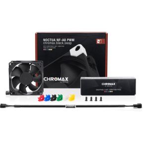 NF-A8 PWM chromax.black.swap Premium Quiet Fan - 80mm - afbeelding 3