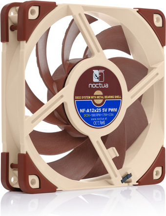 Noctua nf a12x25 5v pwm computer behu 3 orig - Noctua NF-A12x25 5V PWM Premium Quiet Fan 120mm Case Fan (Brown/Beige)