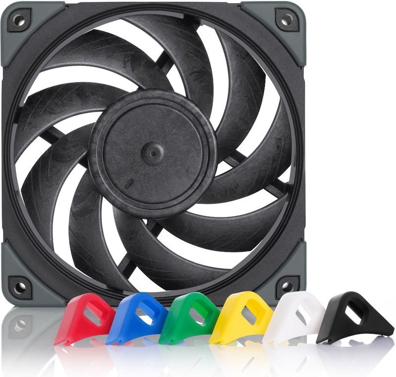 Noctua nf a12x25 pwm chromax black sw - Noctua NF-A12x25 PWM chromax.black.swap Premium 120mm Case Fan (Black)
