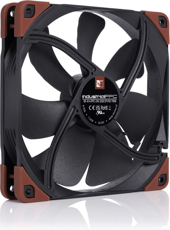 Noctua nf a14 industrial ppc 24v 3000 2 orig - Noctua NF-A14 industrialPPC-24V-3000 SP IP67 140mm Case Fan (Black)