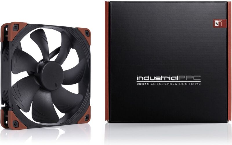 Noctua nf a14 industrial ppc 24v 3000 5 orig - Noctua NF-A14 industrialPPC-24V-3000 SP IP67 140mm Case Fan (Black)