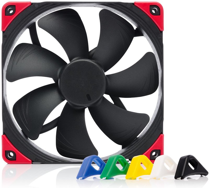 Noctua nf a14 pwm chromax black swap 776474 - Noctua NF-A14 PWM chromax.black.swap 140mm Case Fan (Black)