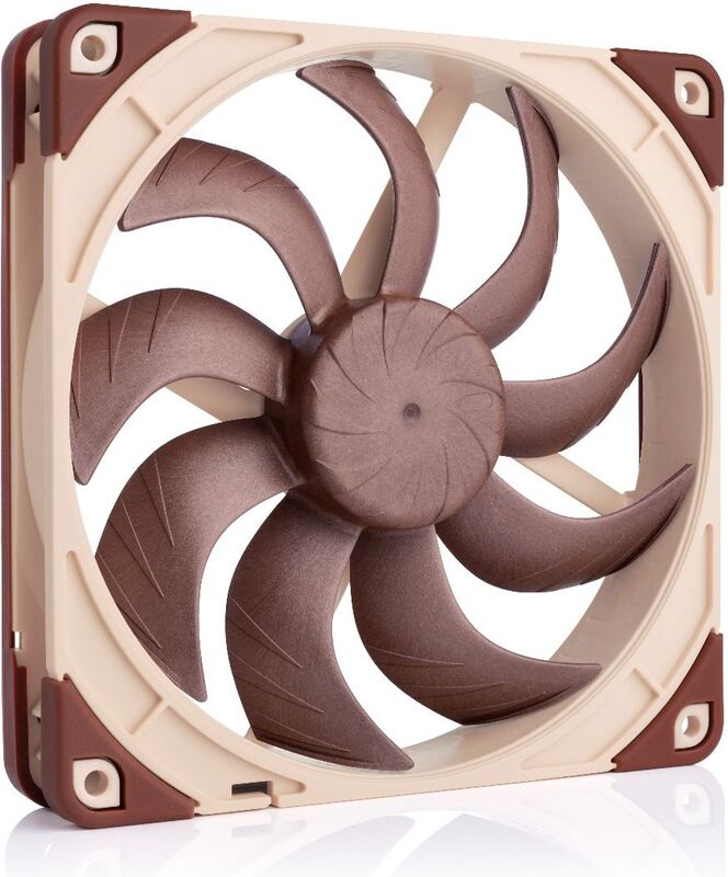 Noctua nf a14x25 g2 ls pwm case 3 orig - Noctua NF-A14x25 G2 LS-PWM Premium Quiet 140mm Case Fan (Beige/Brown)