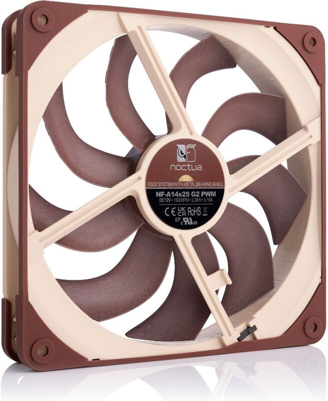 Noctua nf a14x25 g2 pwm case fan 2 orig - Noctua NF-A14x25 G2 PWM Premium Quiet 140mm Fan Case Fan
