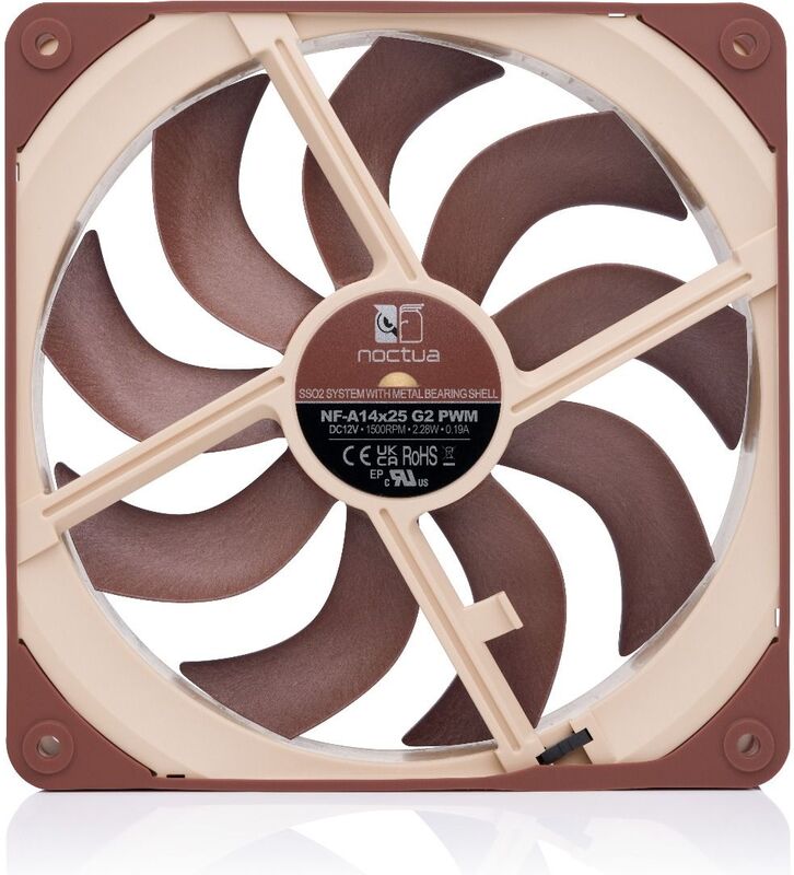 Noctua nf a14x25 g2 pwm case fan 4 orig - Noctua NF-A14x25 G2 PWM Premium Quiet 140mm Fan Case Fan