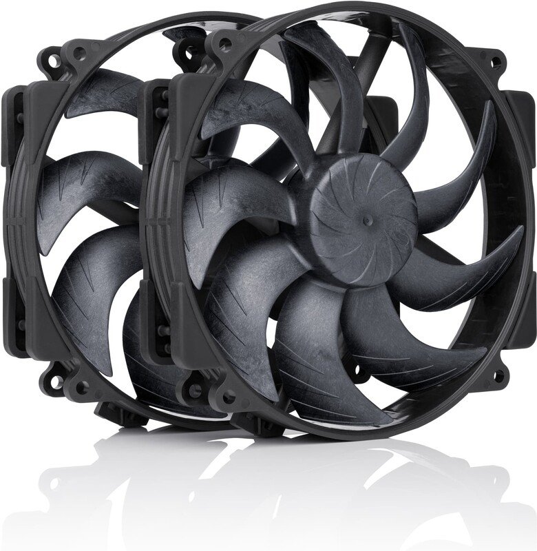 Noctua nf a14x25r g2 pwm sx2 pp 776850 - Noctua NF-A14x25r G2 PWM Sx2-PP chromax.black 140mm Case Fan (Black)