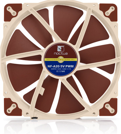 Noctua nf a20 5v pwm 200 mm 3 orig - Noctua NF-A20 5V PWM Premium Quiet Fan - 200mm Case Fan