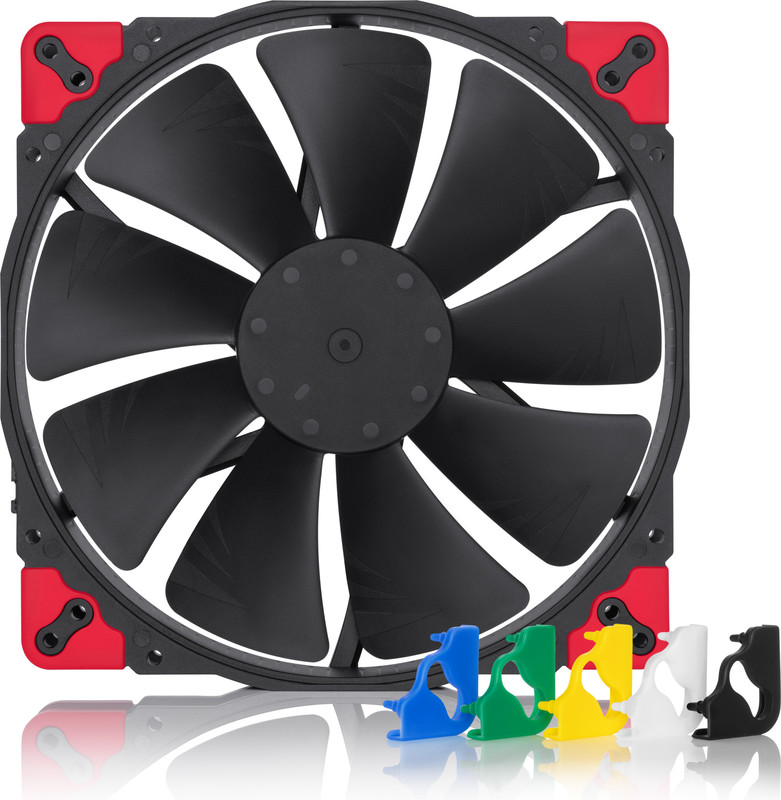 Noctua nf a20 pwm chromax black swap 2 orig - Noctua NF-A20 PWM chromax.black.swap Behuizing 200mm Case Fan (Black)