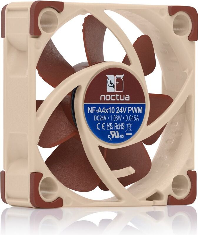 Noctua nf a4x10 24v pwm case fan 3 orig - Noctua NF-A4x10 24V PWM Premium Quiet Fan - 40mm Case Fan