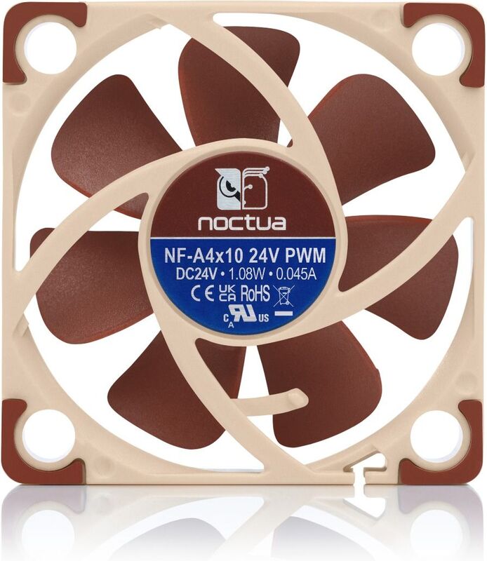 Noctua nf a4x10 24v pwm case fan 4 orig - Noctua NF-A4x10 24V PWM Premium Quiet Fan - 40mm Case Fan