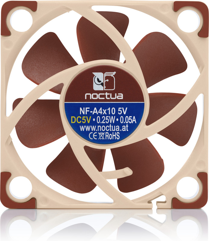 Noctua nf a4x10 5v computer behuizing 2 orig - Noctua NF-A4x10 5V Premium Quiet Fan 40mm Case Fan (Brown/Beige)