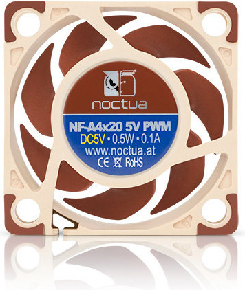 Noctua nf a4x20 5v 2 orig - Noctua NF-A4x20 5V Premium Quiet Fan 40mm Case Fan (Brown/Beige)
