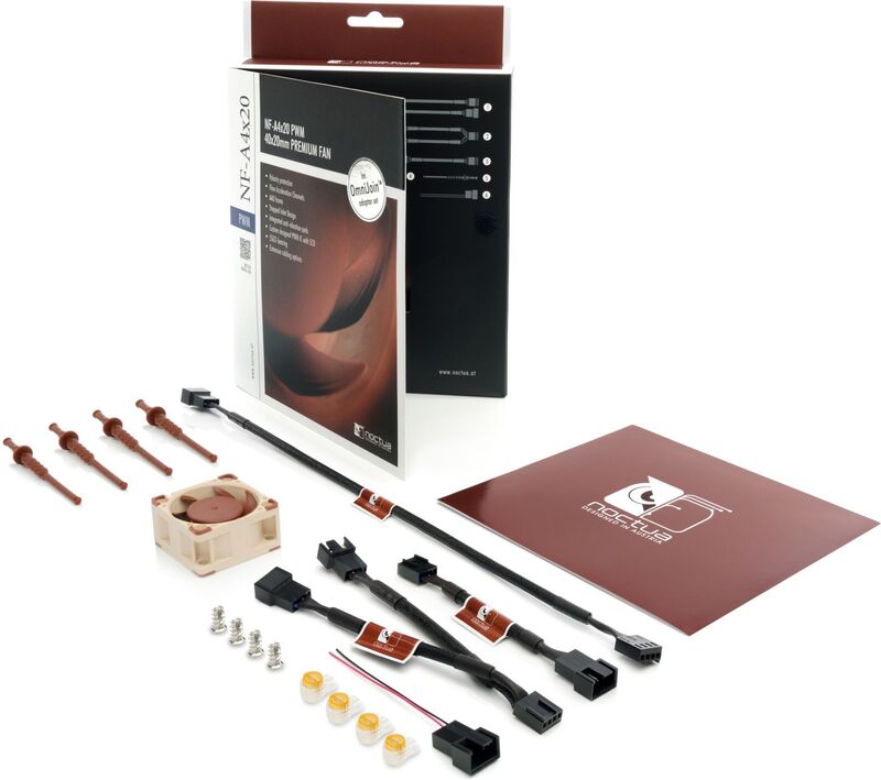 Noctua nf a4x20 pwm case fan 4 orig - Noctua NF-A4x20 PWM Premium Quiet Fan - 40mm Case Fan