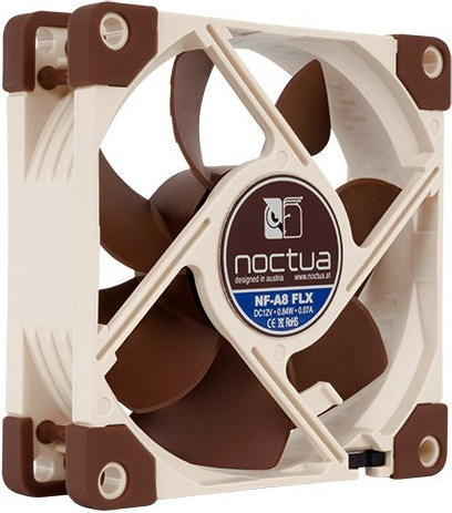 Noctua nf a8 flx computer behuizing v 4 orig - Noctua NF-A8 FLX Premium Quiet Fan 80mm Case Fan (Brown)