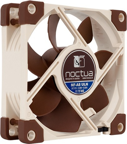 Noctua nf a8 uln hardwarekoeling comp 3 orig - Noctua NF-A8 ULN 80mm Premium Ultra-Quiet Case Fan