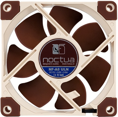 Noctua nf a8 uln hardwarekoeling comp 4 orig - Noctua NF-A8 ULN 80mm Premium Ultra-Quiet Case Fan