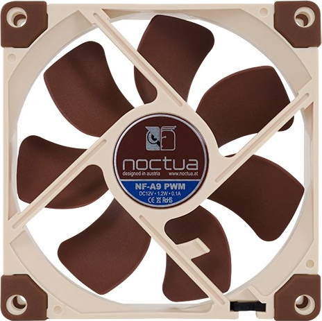 Noctua nf a9 pwm case fan 3 orig - Noctua NF-A9 PWM Premium Quiet Fan 92mm Case Fan (Beige/Brown)