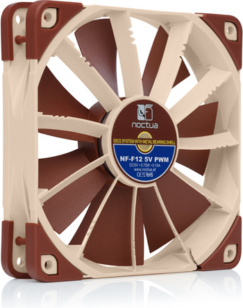 Noctua nf f12 5v pwm 120x120x25 4 orig - Noctua NF-F12 5V PWM Premium Quiet Fan - 120mm Case Fan