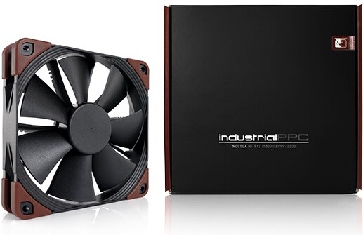 Noctua nf f12 industrialppc 2000 120m 5 orig - Noctua NF-F12 industrialPPC-2000 Heavy Duty 120mm Case Fan (Black)