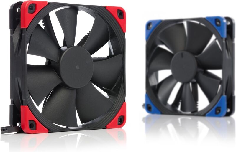 Noctua nf f12 pwm chromax black swap 776482 4 orig - Noctua NF-F12 PWM chromax.black.swap Premium 120mm Case Fan (Black)