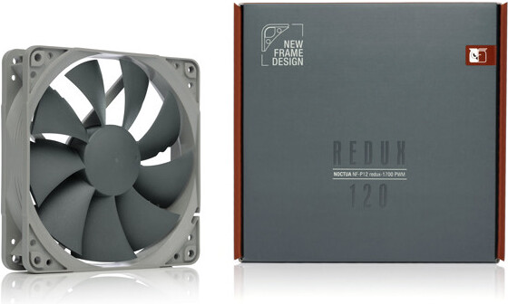 Noctua nf p12 redux 1700 pwm case 4 orig - Noctua NF-P12 redux-1700 PWM 120mm Case Fan (Grey)