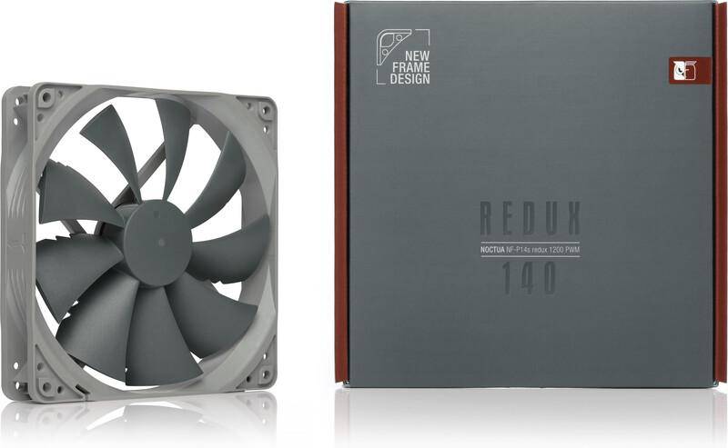 Noctua nf p14s redux 1200 pwm case 4 orig - Noctua NF-P14s redux-1200 PWM High-Performance 140mm Case Fan