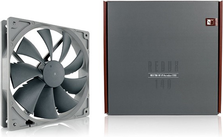 Noctua nf p14s redux 1500 pwm case 4 orig - Noctua NF-P14s redux-1500 PWM 140mm Case Fan (Grey)