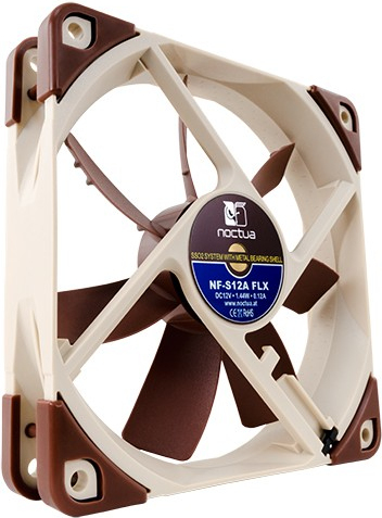 Noctua nf s12a flx 120x120x25 case fa 4 orig - Noctua NF-S12A FLX Premium Quiet Case Fan - 120mm