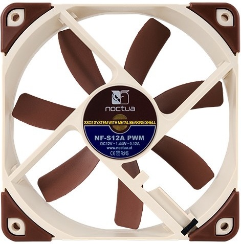 Noctua nf s12a pwm case fan 2 orig - Noctua NF-S12A PWM Premium Quiet Fan - 120mm Case Fan